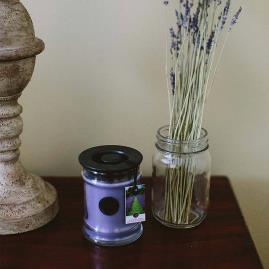 lavendar scented candle